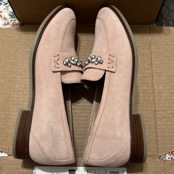 Vionic Gem Bedazzled Blush Pink Loafers - Picture 8 of 12